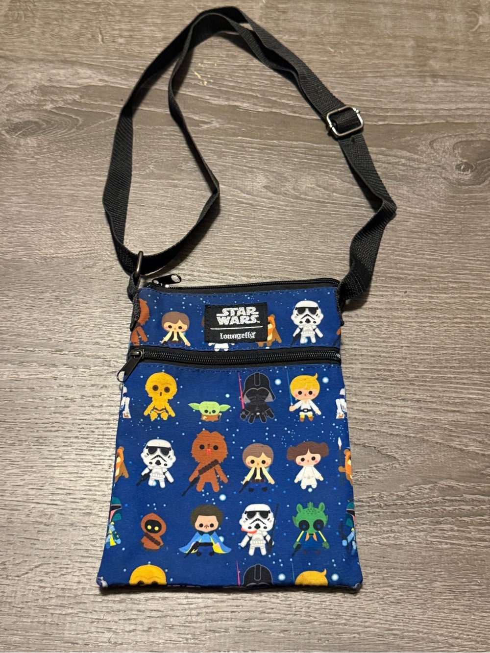 Loungefly Star Wars Navy Blue Character Crossbody Bag